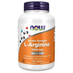 NOW Supplements, L-Arginine 1,000 mg, Nitric Oxide Precursor*, Amino Acid, 120 Tablets