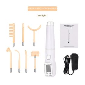 High Wave Electrotherapy Rod Enhanced Version With Screen Display Seven-piece (Option: Seven Piece White Red Light-US)