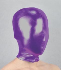 All-inclusive Adhesive Black Headgear (Color: Purple)