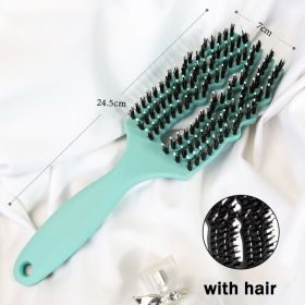 Nieuwe Haar Kam Detangling Hair Borstel Thuis Ontwarren Luizen Massage Kam Vrouwen Professionele Kapsalon (Color: Blue with hair)