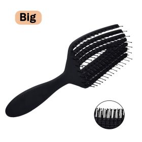 Nieuwe Haar Kam Detangling Hair Borstel Thuis Ontwarren Luizen Massage Kam Vrouwen Professionele Kapsalon (Color: Black2)